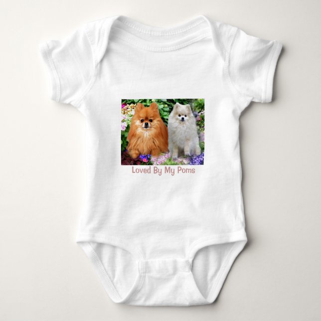 Spitz-Säuglings-Strampler Baby Strampler (Vorderseite)