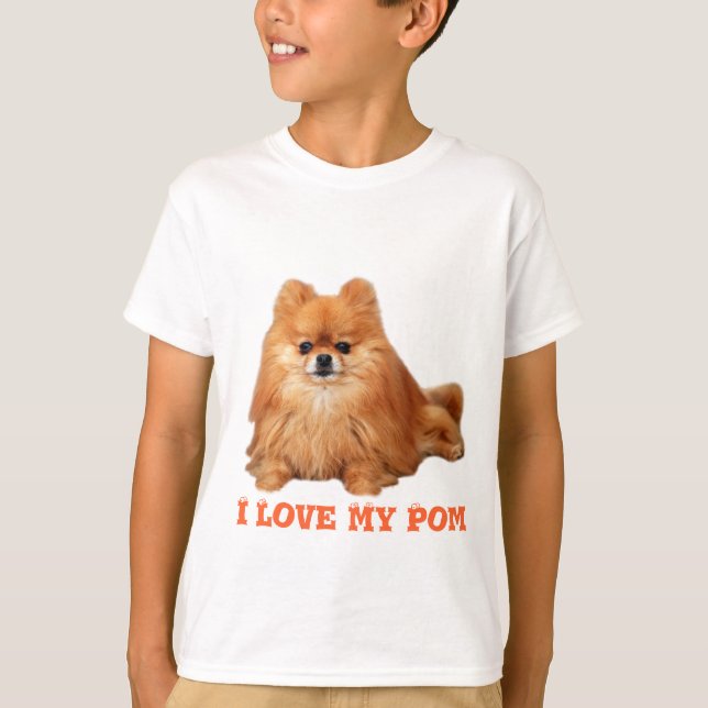 Spitz scherzt T - Shirt (Vorderseite)