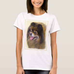 Spitz-Schwarzes und TAN, die ursprüngliche T-Shirt