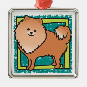 Spitz Silbernes Ornament