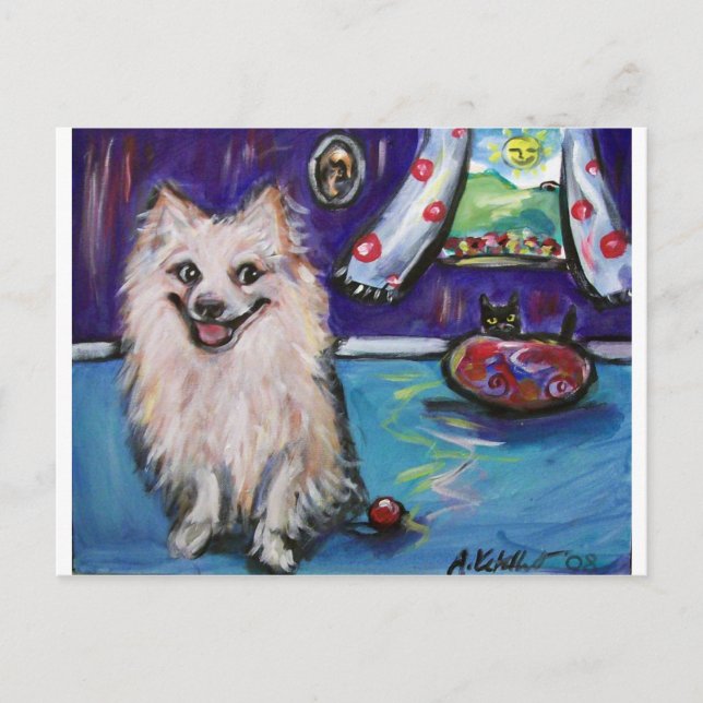 Spitz Smile Postkarte (Vorderseite)