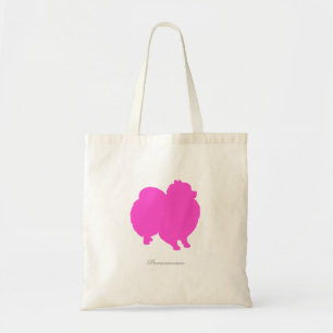Spitz-Taschen-Tasche (rosa Silhouette) Tragetasche