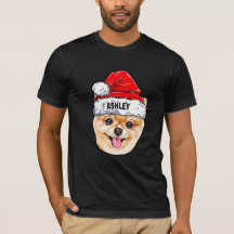 Spitz Terrier Christmas Hat Dog Big