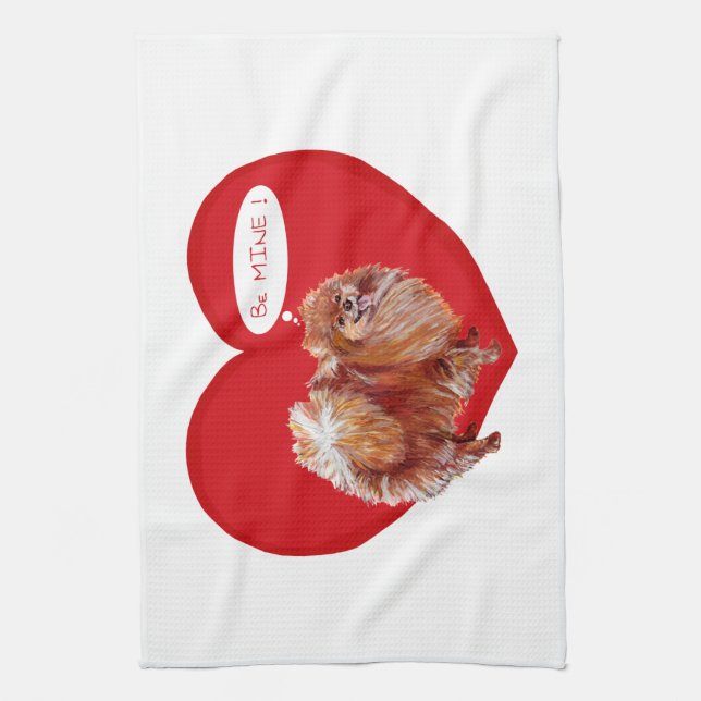 Spitz Valentine Geschirrtuch (Vertikal)
