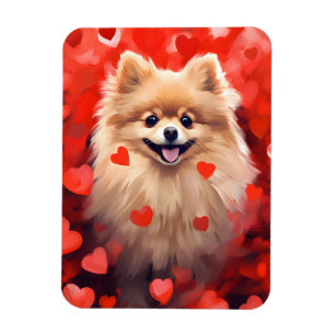 Spitz Valentinstag Magnet