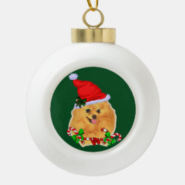 Spitz Weihnachten Keramik Kugel-Ornament