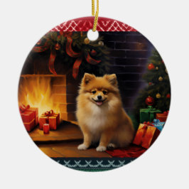 Spitz Weihnachten Keramik Ornament