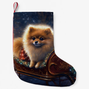 Spitz Weihnachts Feierliche Jahreszeit gebürstet Kleiner Weihnachtsstrumpf