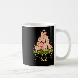 Spitz Weihnachts-Hund Tree Lights Holiday Pomer Kaffeetasse