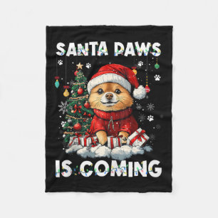 Spitz Weihnachtsbaumdekorationen Hund Lover Xm Fleecedecke