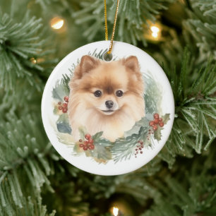 Spitz Weihnachtsfest Keramik Ornament