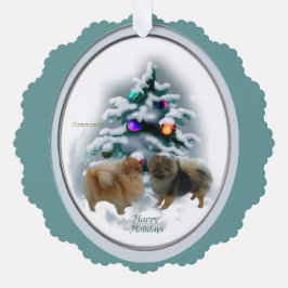 Spitz Weihnachtsgeschenke Ornament Karte