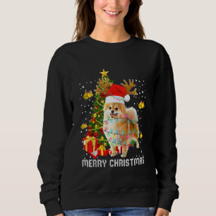 Spitz Weihnachtslicht Tree Santa Xmas Pajama Sweatshirt