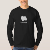 Spitz-weiße Silhouette mit kundenspezifischem Text