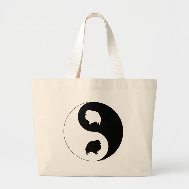 Spitz Yin Yang Jumbo Stoffbeutel (Vorne)