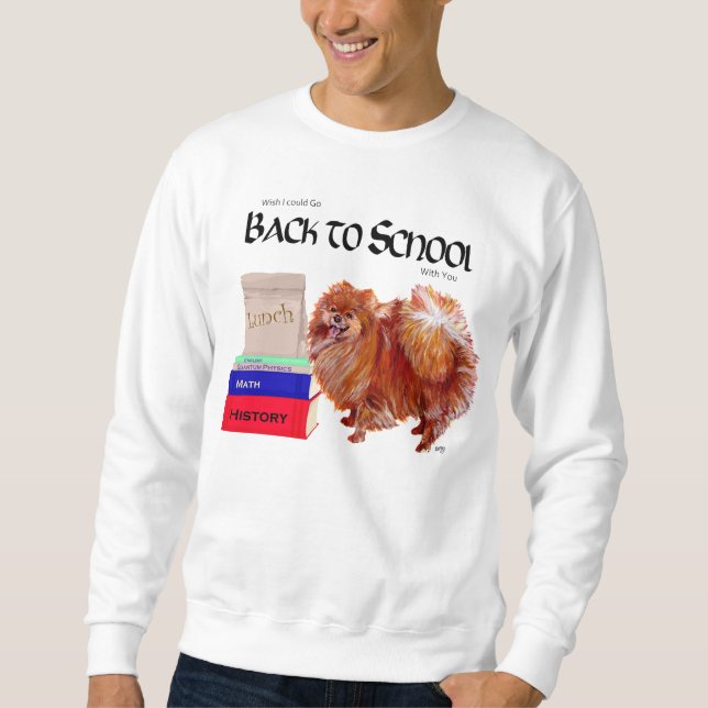 Spitz zurück zur Schule Sweatshirt (Vorderseite)