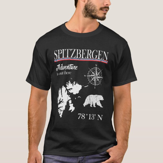 Spitzbergen Svalbard Abenteuer da draußen Norwegen T-Shirt (Vorderseite)