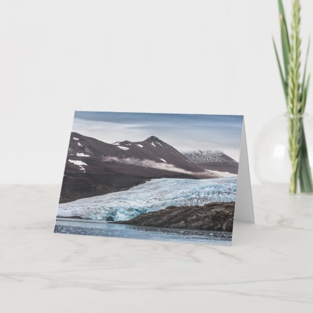 Spitzbergen Svalbard Glacier Karte (Vorderseite)