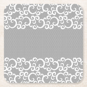 Spitze 1 rechteckiger pappuntersetzer