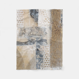 Spitze-Collage I Fleecedecke