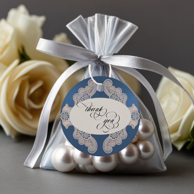 Spitze Danke - Blau Geschenkanhänger (Von Creator hochgeladen)