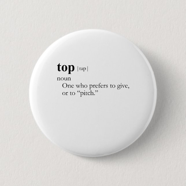 SPITZE (Definition) Button (Vorderseite)