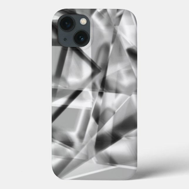 Spitze der quadratischen Teile eines Acryls, grau  Case-Mate iPhone Hülle (Rückseite)