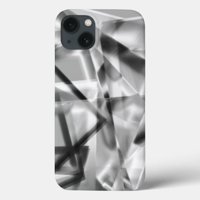 Spitze der quadratischen Teile eines Acryls, grau  Case-Mate iPhone Hülle (Rückseite)