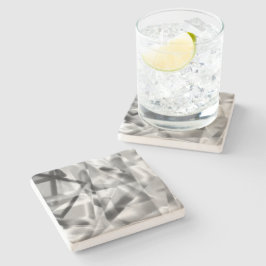 Spitze der quadratischen Teile eines Acryls, grau  Steinuntersetzer