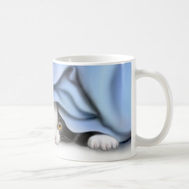 Spitze-ein-Bookitty-Katzen-Tasse Kaffeetasse (Rechts)