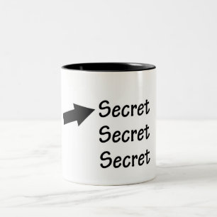 Spitze - geheime Rebus-Puzzlespiel-Tasse Zweifarbige Tasse