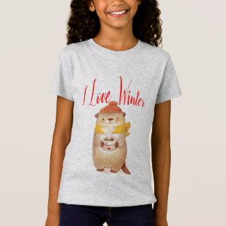Spitze genießen lustige das Winter-Baby-coole T-Shirt