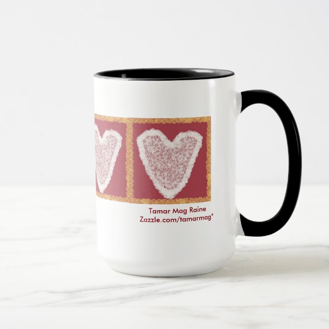Spitze-Herz-Tasse Tasse (Rechts)