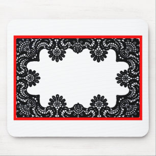 Spitze-schwarzer u. weißer roter Internatsschüler Mousepad