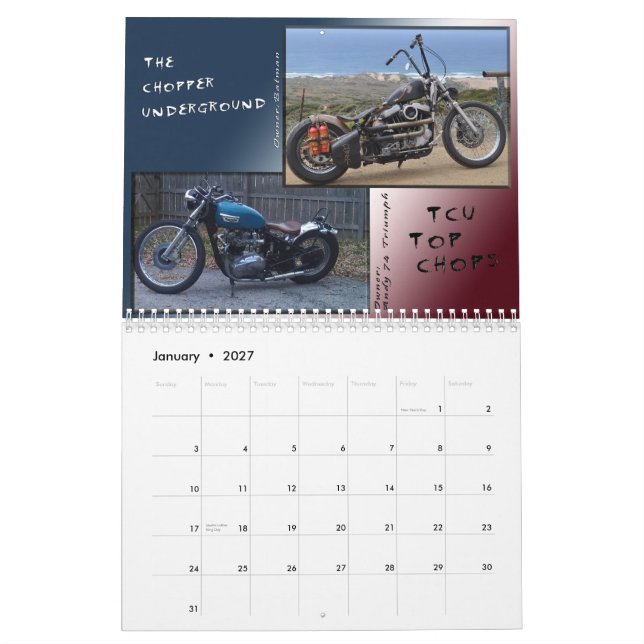 Spitze TCU hackt Kalender 2012 (Jan 2027)