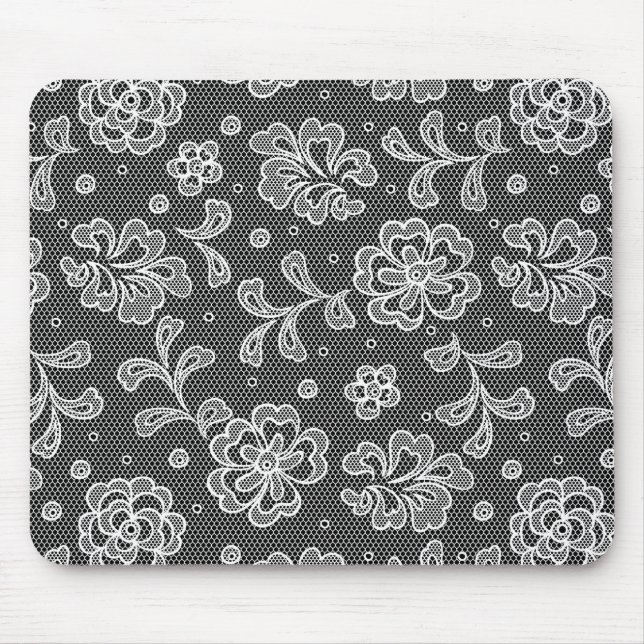 Spitzegewebemuster 1 mousepad (Vorne)