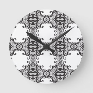 Spitzehintergrund 2 runde wanduhr