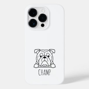 Spitzelnd American Bulldog Benutzerdefinierter Nam Case-Mate iPhone 14 Pro Hülle