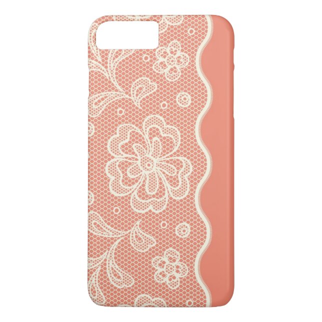 Spitzemuster, Blume Vintage 4 Case-Mate iPhone Hülle (Rückseite)