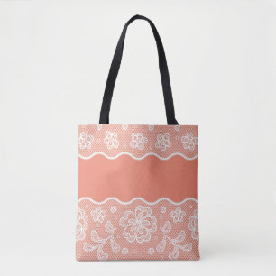 Spitzemuster, Blume Vintage 4 Tasche