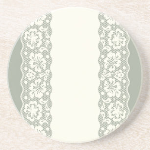 Spitzemuster, Blume Vintage 5 Untersetzer