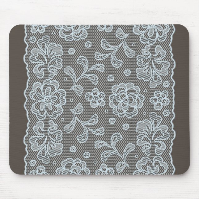 Spitzemuster, Blume Vintage 6 Mousepad (Vorne)