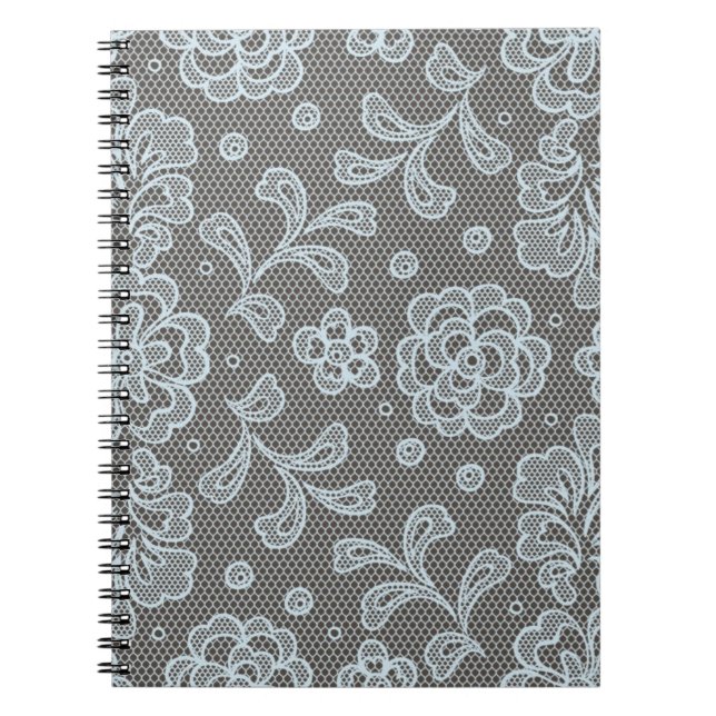 Spitzemuster, Blume Vintage 6 Notizblock (Vorderseite)