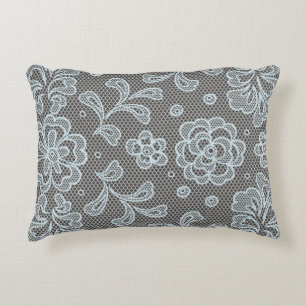 Spitzemuster, Blume Vintage 6 Zierkissen