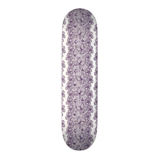 Spitzemuster mit Schmetterlingen Skateboard