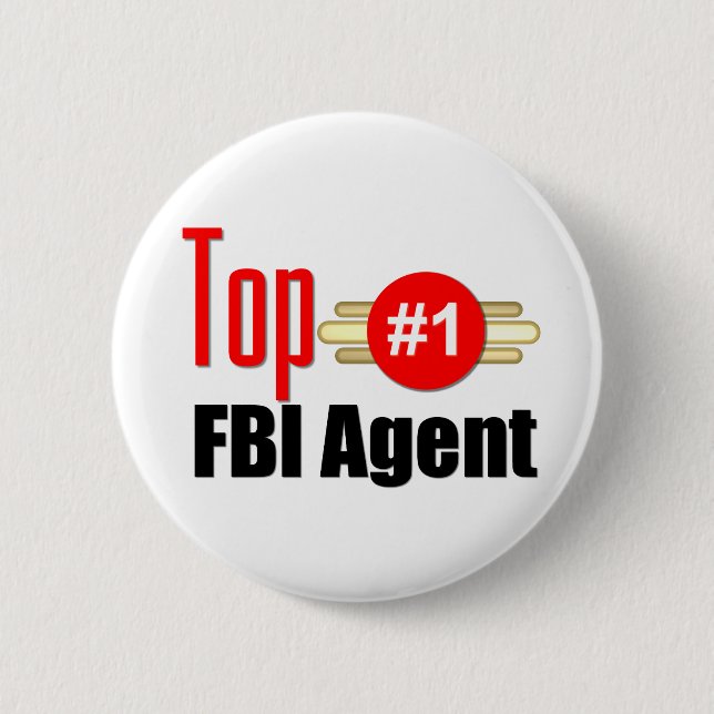 Spitzen-FBI-Agent Button (Vorderseite)