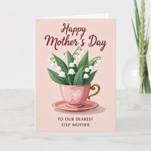 Spitzen Herz Teetasse Anlass Karte
