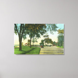 Spitzen-Insel-Ansicht des Kürbis-Griffs Leinwanddruck