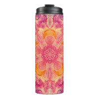 Spitzen-Ornament Mandala: Rundes Aquarelldesign