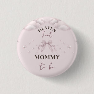 Spitzen-Schleifen-Perlen-Mädchen-Himmlische-Baby-P Button